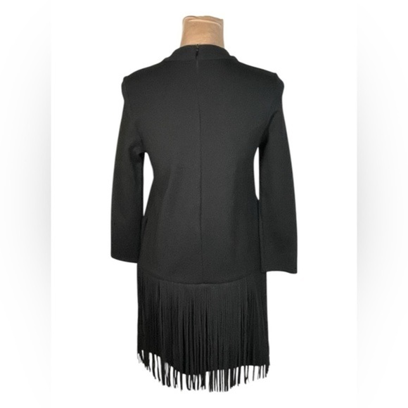 GIRL KAIYL ~ Black Fringed‎ Dress ~ Small - Picture 2 of 7